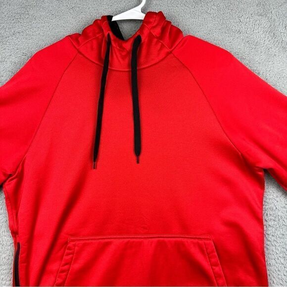 And 1 Hoodie Mens Large Red Pullover Sweater Side Zip Basketball Sports Casual - Picture 3 of 15